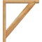 Ekena Millwork Traditional Block Rough Sawn Bracket w/ Offset Brace, Western Red Cedar, 4"W x 26"D x 30"H BKT0402X26X30TRA05RWR - alternate 3